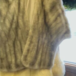 Cream Fur Cape